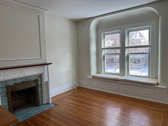 Window seat in the living room.