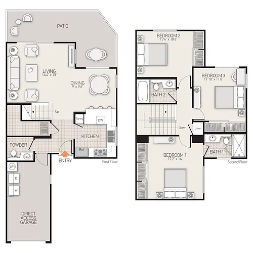 Floor plan Plan D
