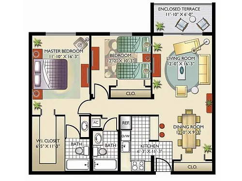 Floor plan Models A & K