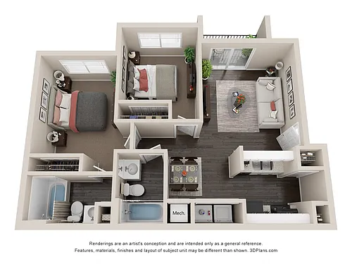 Floor plan 2 Bedroom