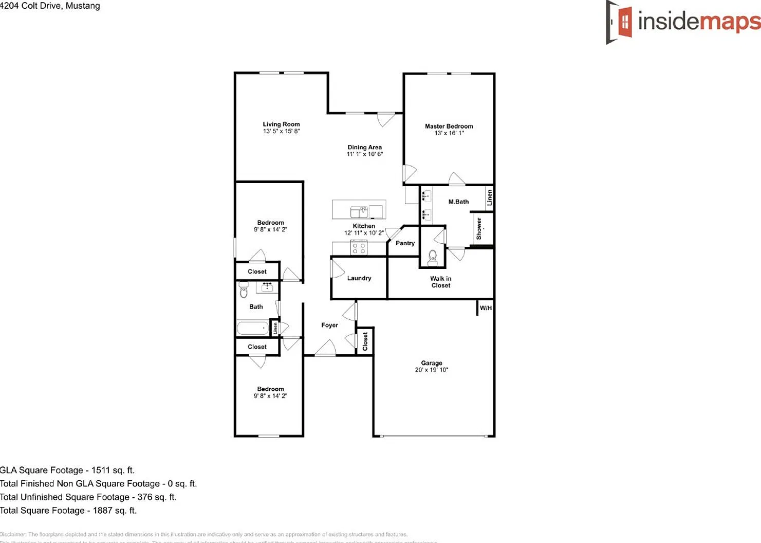 3 Bed 2 Bath Home in Mustang Schools — Photo 3