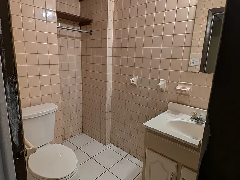 Half bath off kitchen/living area