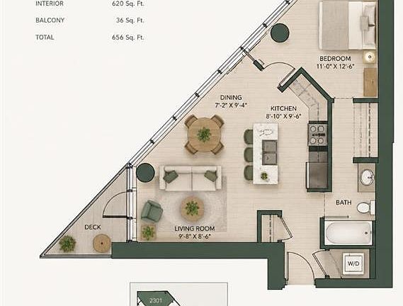 2nd image of 225 W 11th Ave SE #2301