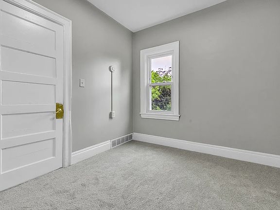 Bedroom facing back yard