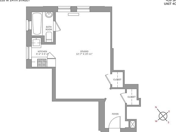 2nd image of 220 W 24th St APT 4C