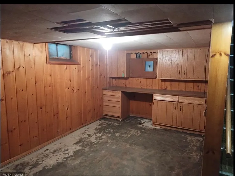 unfinished basement
