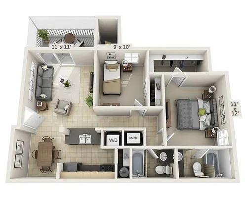 Floor plan Oak