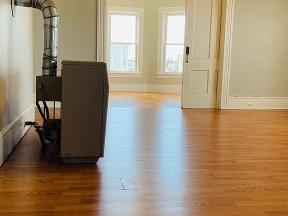Dining room into front room with pocket doors