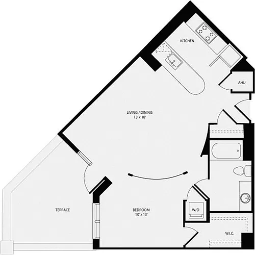 Floor plan 1 Bedroom P