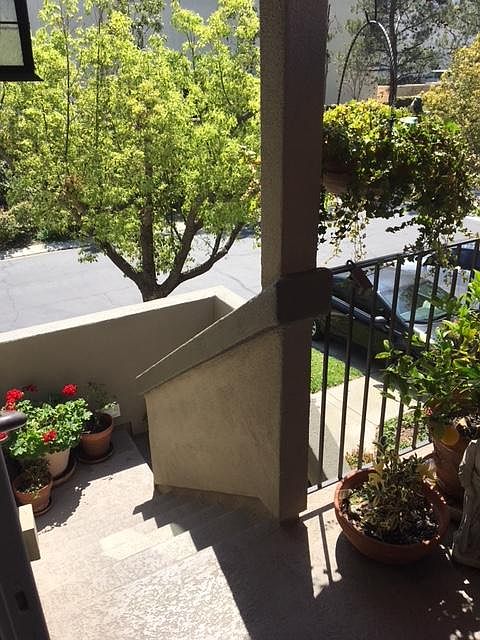 One of 2 covered balconies