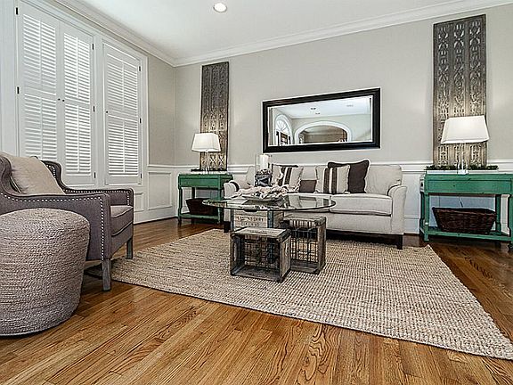 The formal living room welcomes you to this beautiful home.