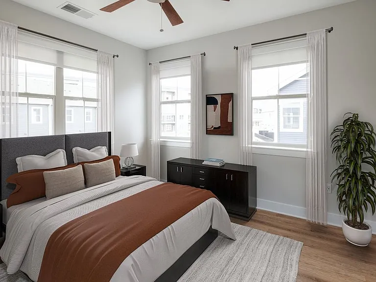 Signature Collection bedroom with hard surface flooring