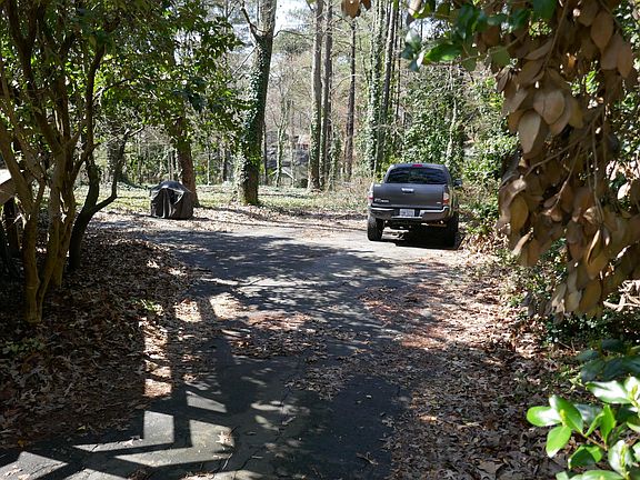 Back and parking area