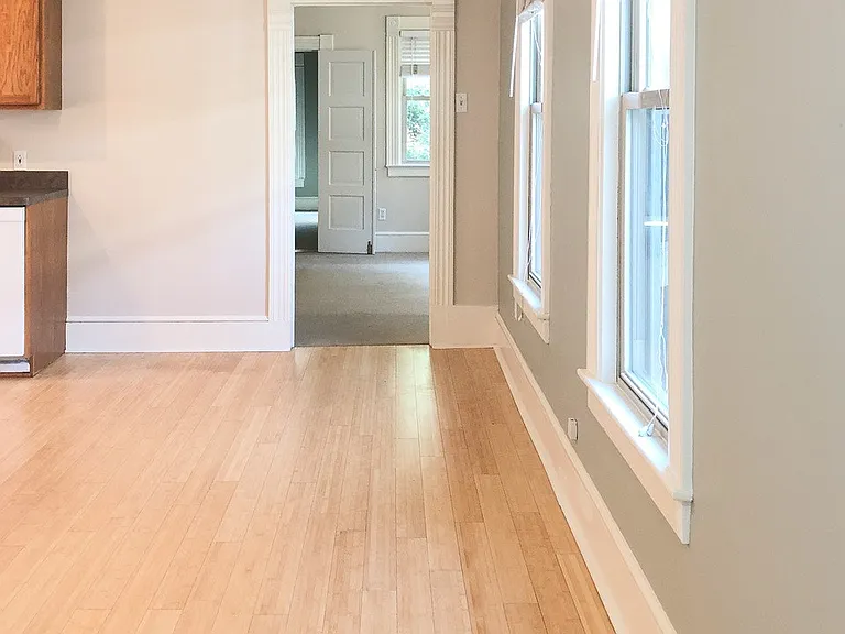 View from kitchen to main living area