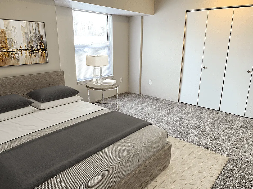 Bedroom with Large Closet