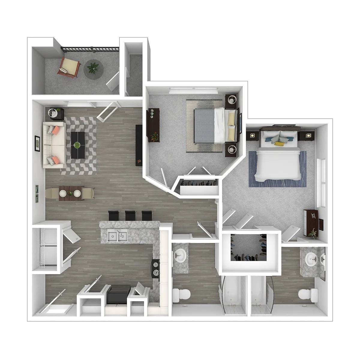Floor plan The Anderson (60% Income Restrictions Apply)