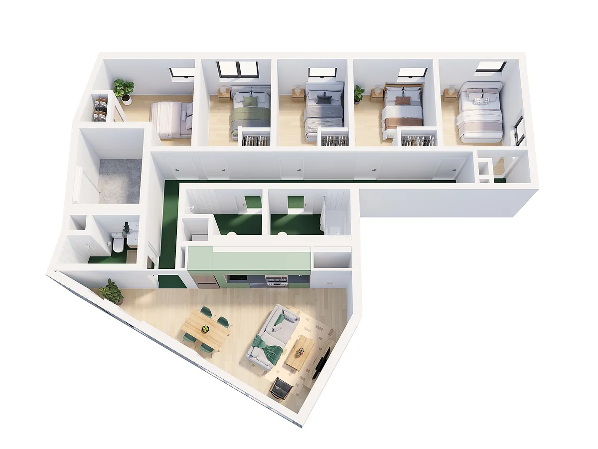 Floor plan Co-Living Paramount