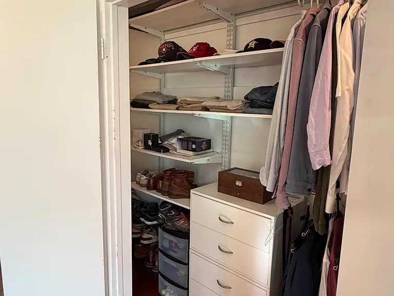 Large closet in bedroom