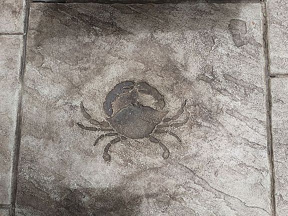 Stamped Patio W/Crabs