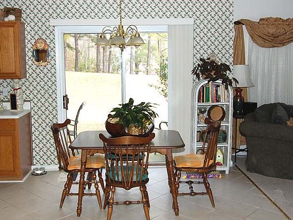 Close up of the Breakfast Room with a view to the rear patio.