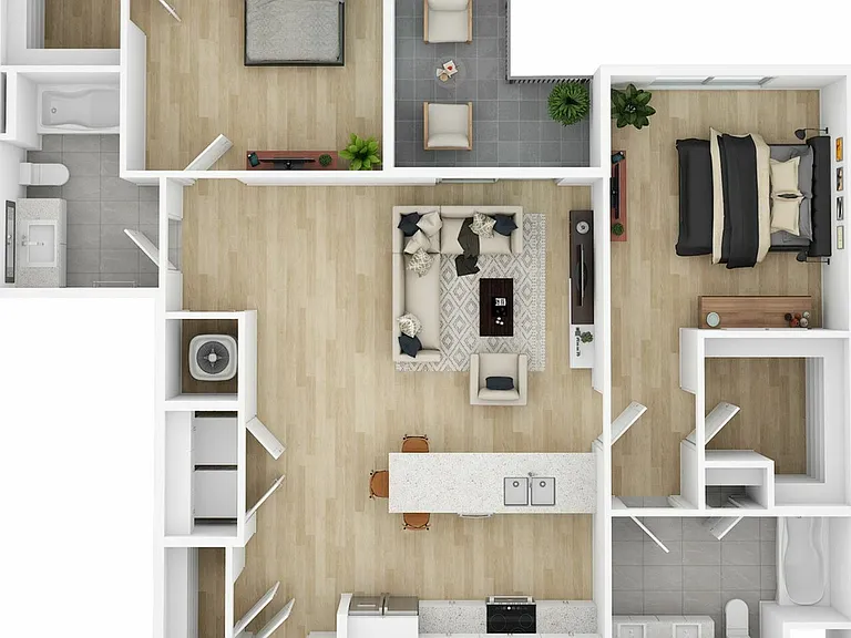 Two Bedroom | Two Bathroom Two Bedroom | Two Bathroom