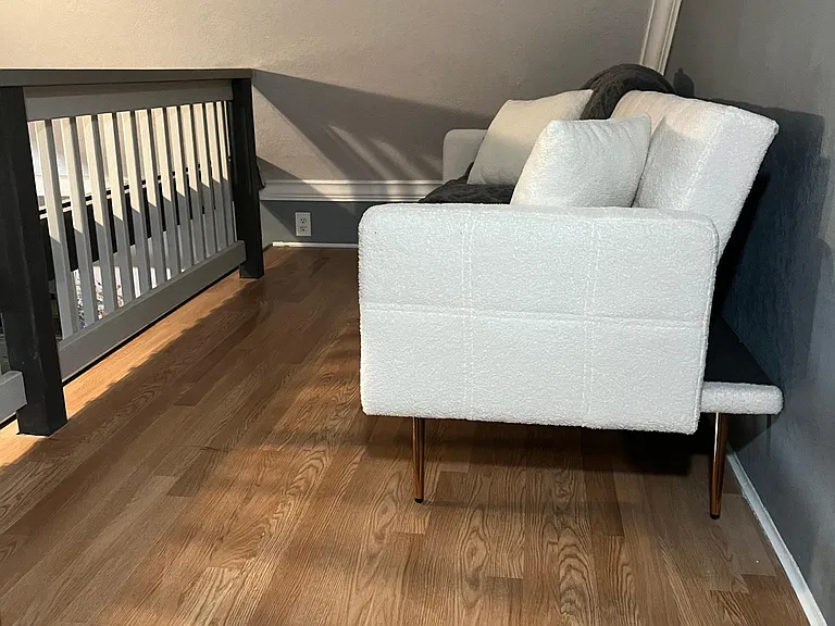 Sofa bed in loft