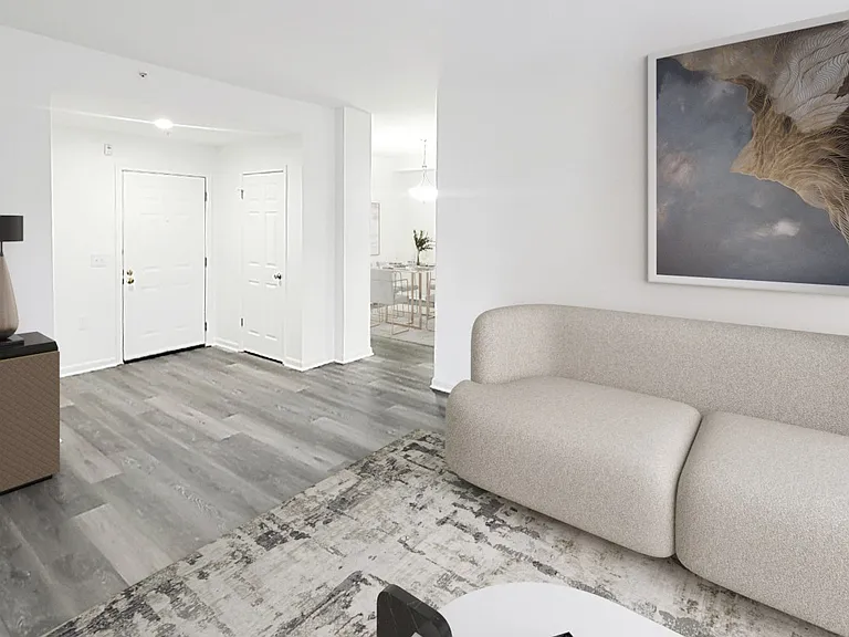 Cascades Suites Renovated Living Room View