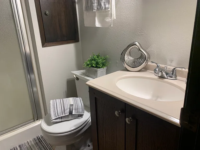 bathroom off master bedroom upstairs
