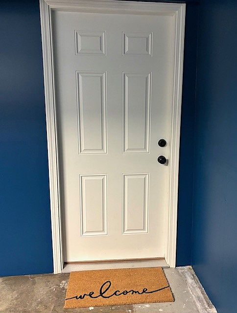 Entrance to unit