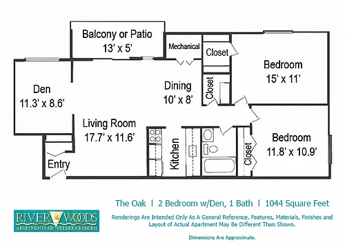 Floor plan The Oak
