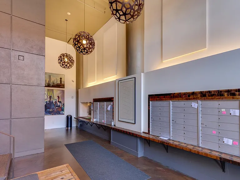 Mailroom inside main entrance