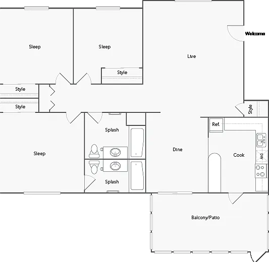 Darlington-3Bd-2Ba-1250sqft Darlington-3Bd-2Ba-1250sqft