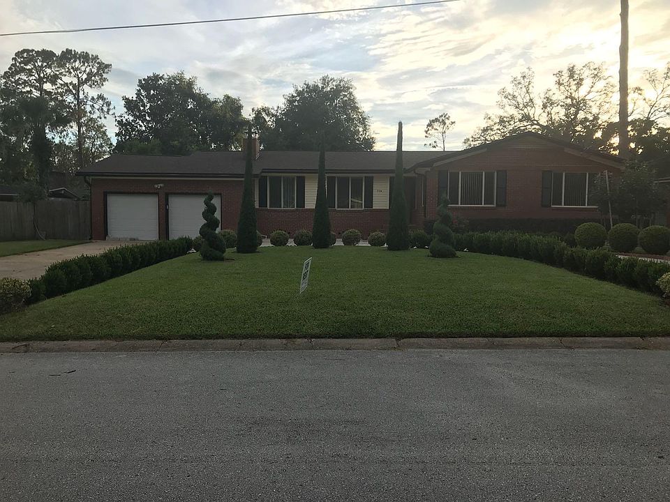 Outside view of house and garden