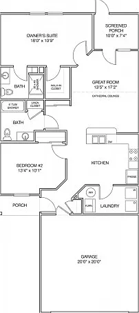 2 BR, 2 BA 2 BR, 2 BA