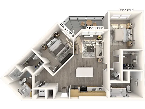 Floor plan B3