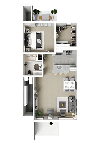 Floor plan 1 x 1 Phase 2
