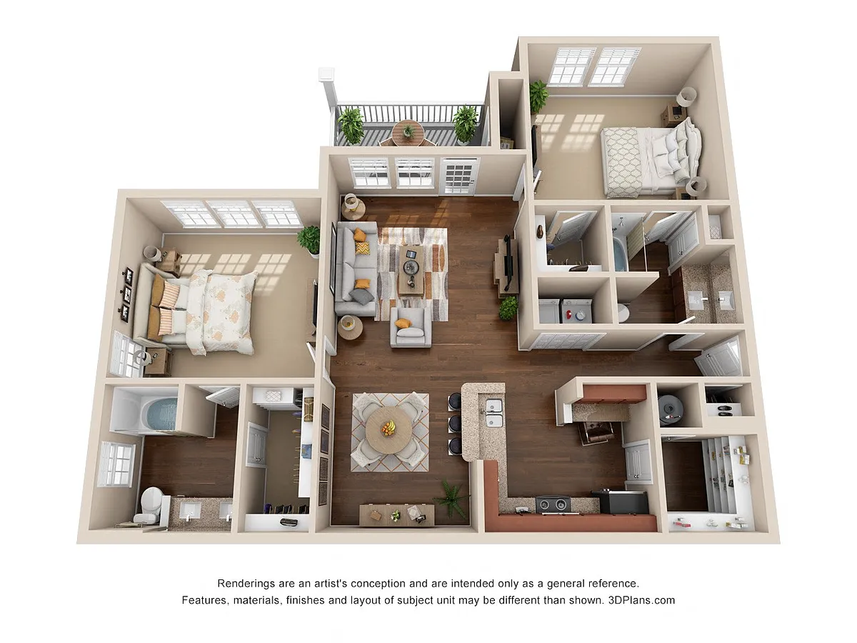 Floor plan The Oakmont B2