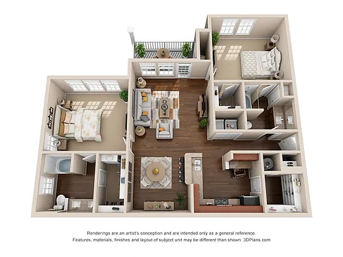 Floor plan The Oakmont B2