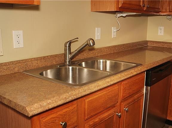 Recently refinished cabinets