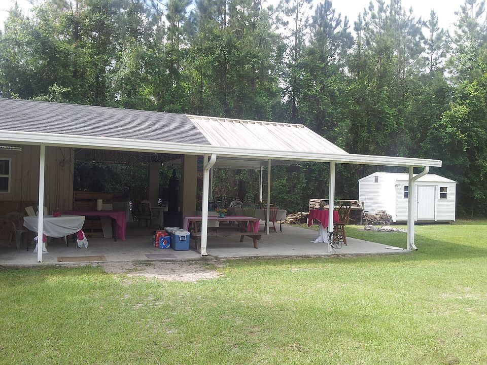 Covered Party Area with Shed
