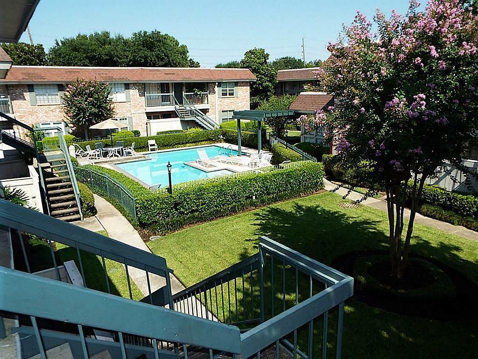 Unit faces pool area