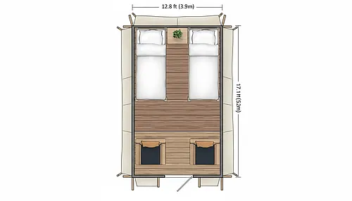 Floor plan Glamping Tents