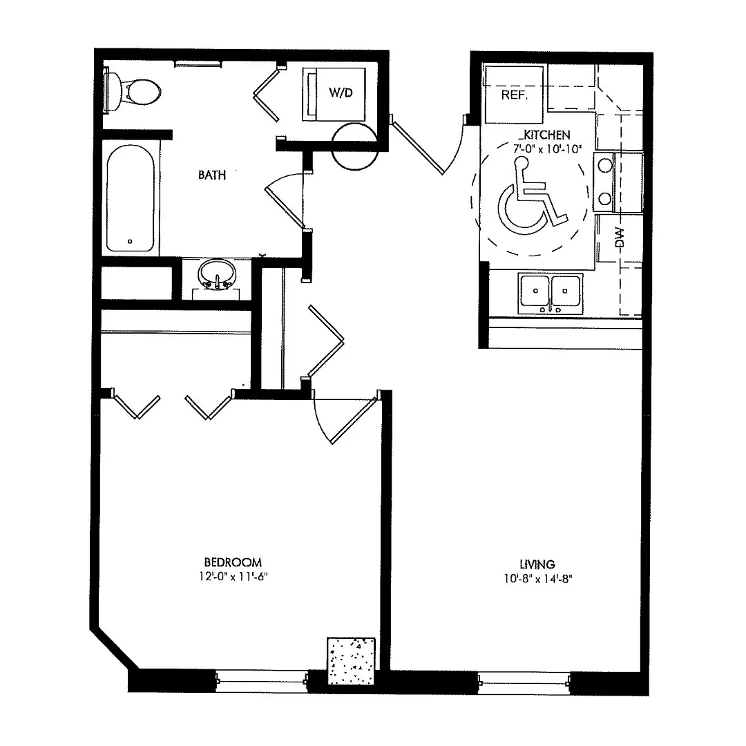Floor plan Cashmere - ADA