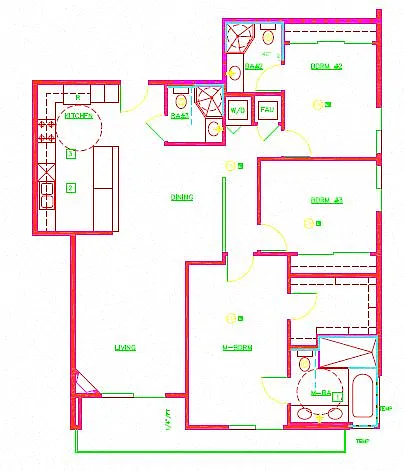 Floor plan 3 Bed 3 Bath