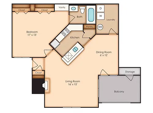 Floor plan Oaks (A2)