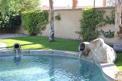 Beautiful Pool with flowing water features for a tranquil se