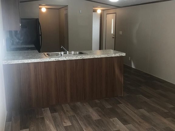 Living room and kitchen from front door