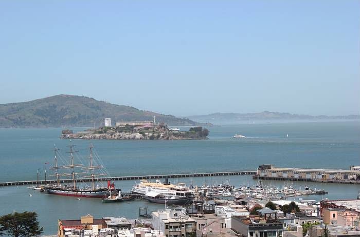 View of Alcatraz & SF Bay