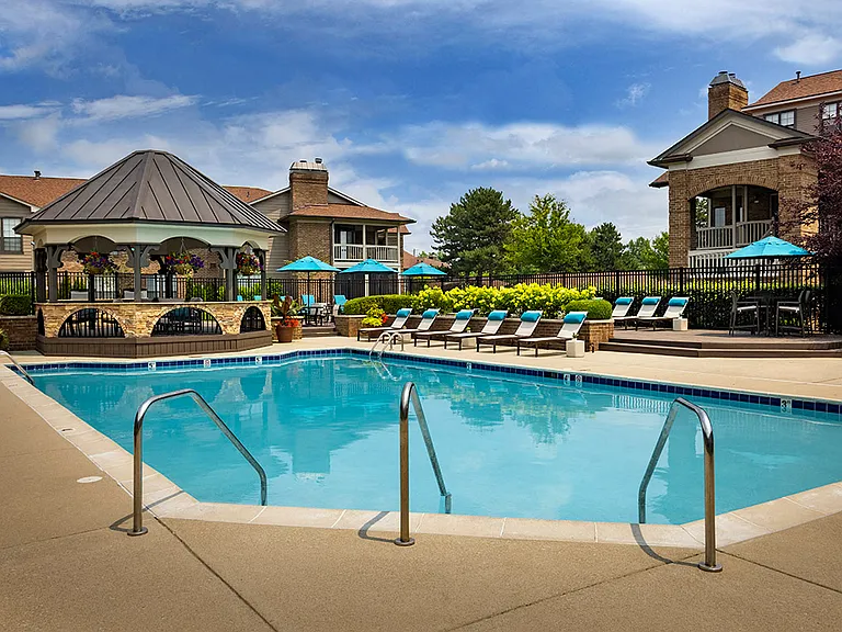 Pool and gazebo