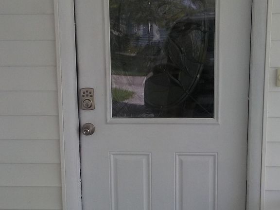 Carport entry door